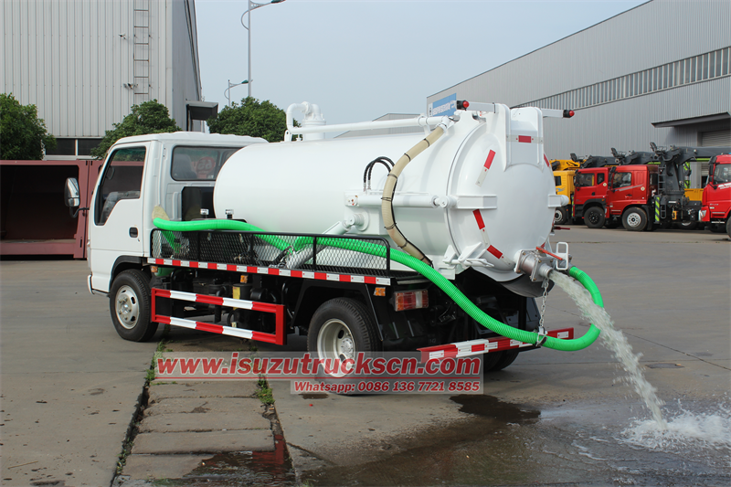 #Isuzu 4x2 6cbm sewer cleaner truck 