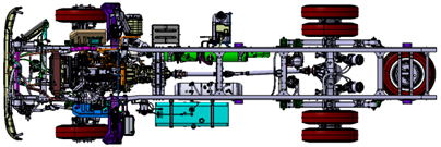 Isuzu KV600 cargo truck chassis