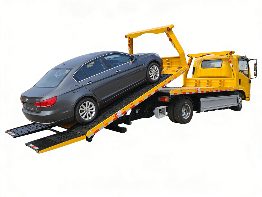 Isuzu EV 4x2 electricity flatbed wrecker truck