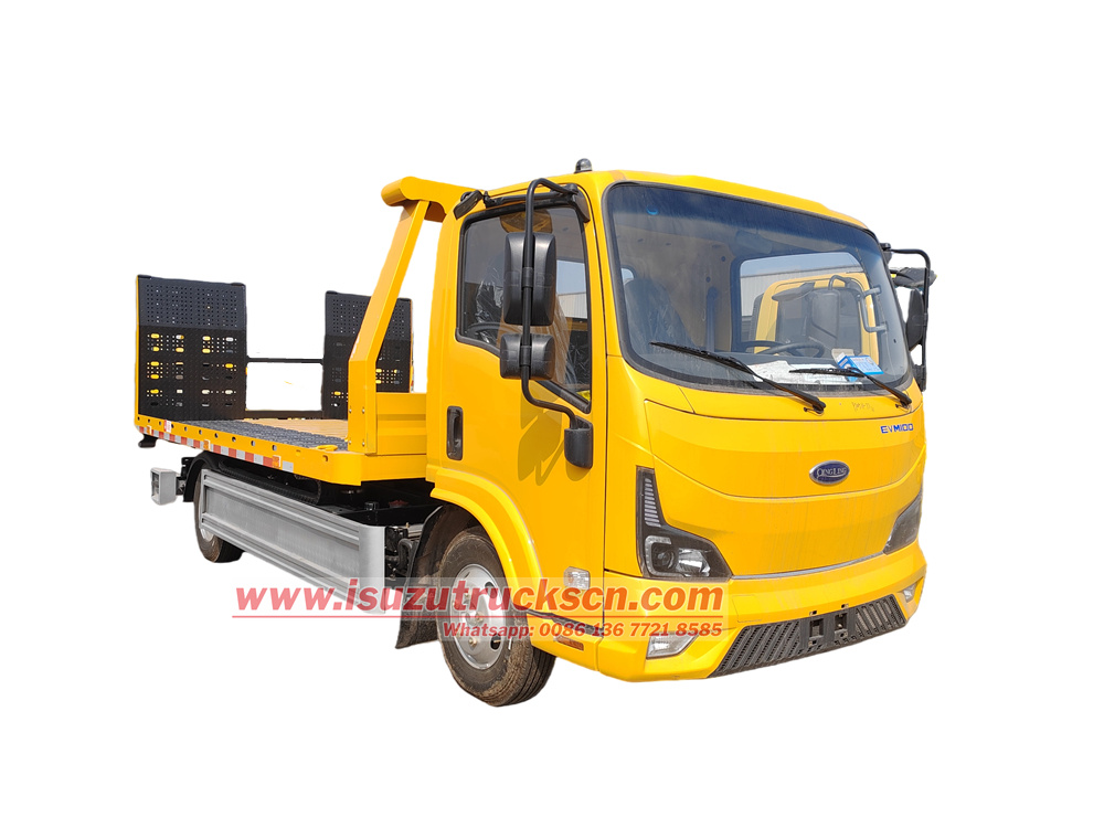 Isuzu EVM100 pure electric flatbed tow recovery truck