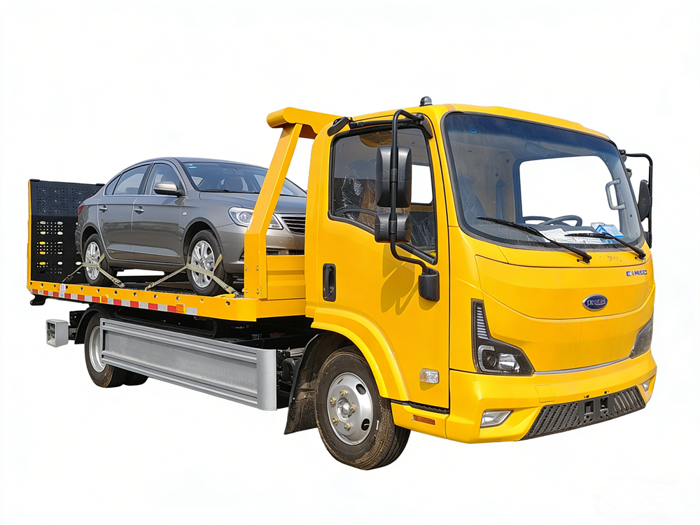 Isuzu EV 4x2 electricity flatbed wrecker truck