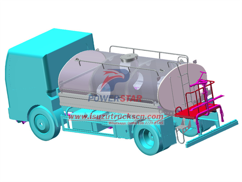 ISUZU water tank lorry drawing