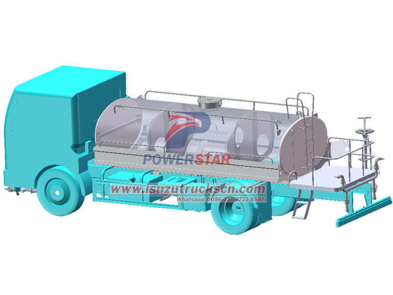 ISUZU water tank lorry drawing