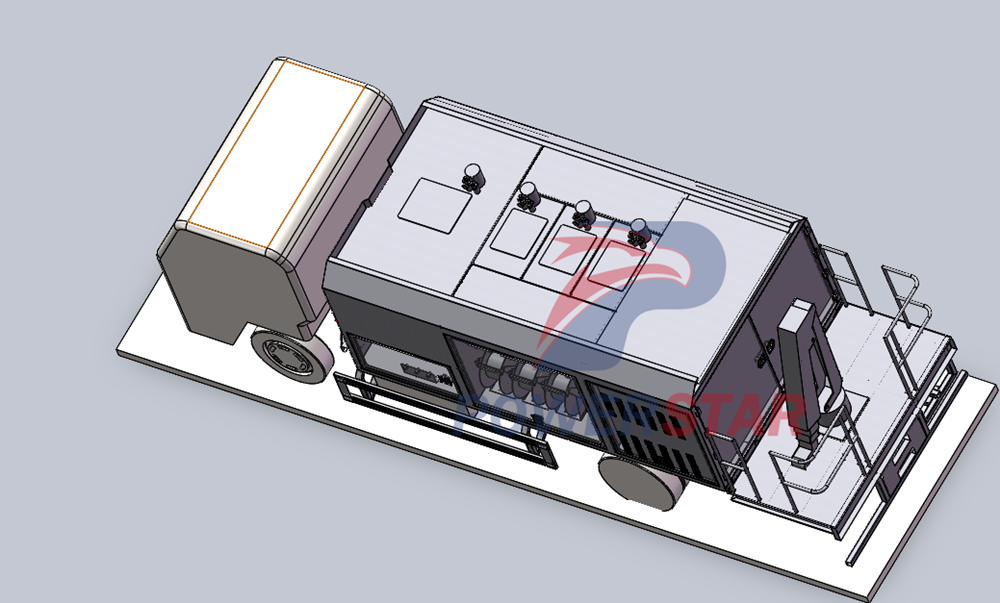 Isuzu NPR 700P 4x4 Automatic RHD Lubrication Service Truck Technical Drawing
