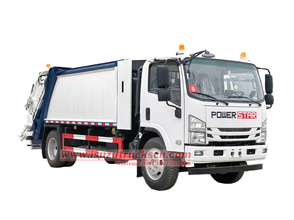 Isuzu 700P 8.5cbm rear loader compactor truck
