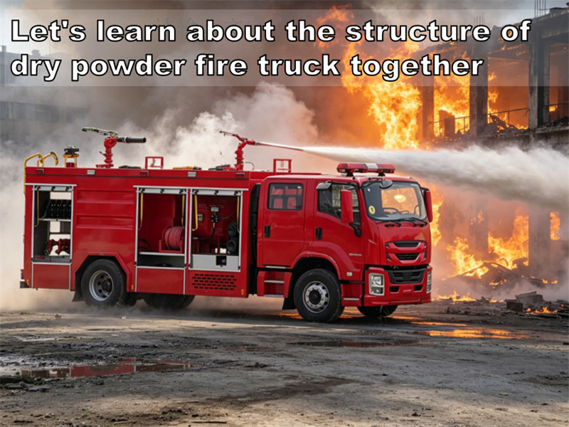 Isuzu fire dry powder truck