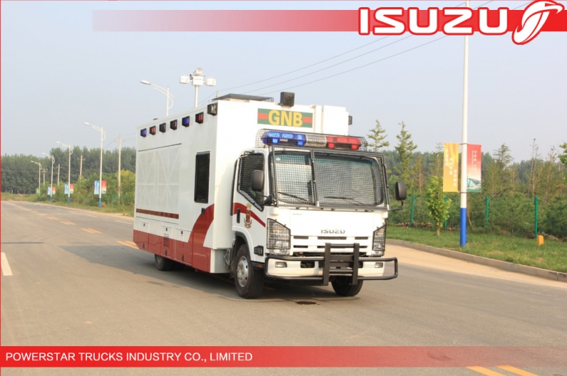 4x4,6x6 Isuzu Police Workshop Truck with guard for Emergency