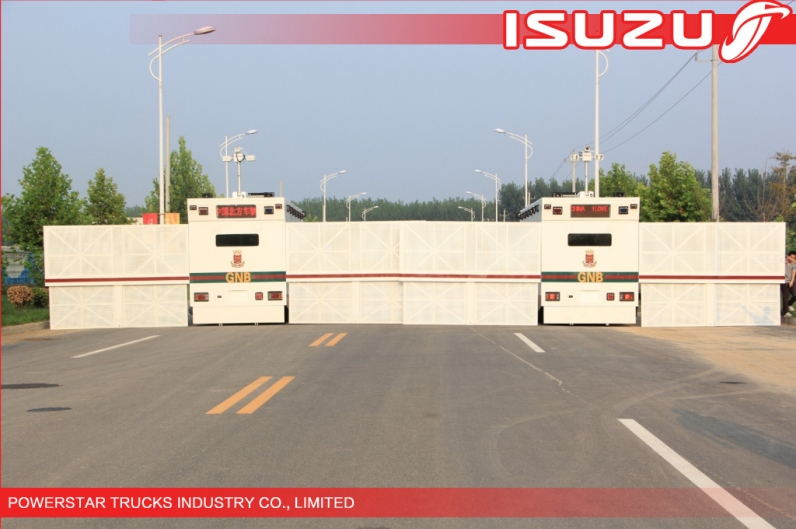 4x4,6x6 Isuzu Police Workshop Truck with guard for Emergency