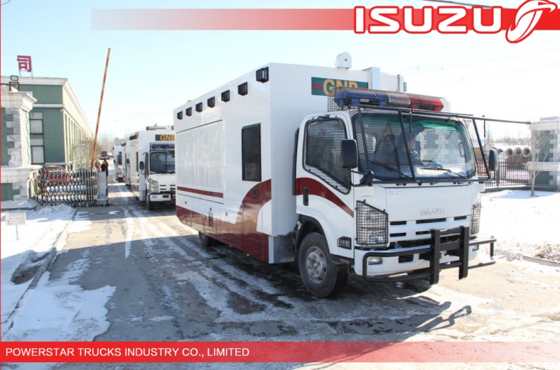 4x4,6x6 Isuzu Police Workshop Truck with guard for Emergency