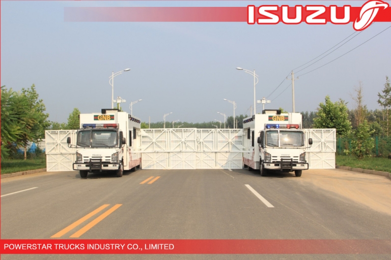 4x4,6x6 Isuzu Police Workshop Truck with guard for Emergency
