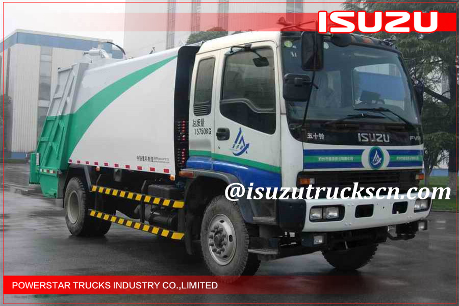 Garbage transportation Isuzu Trash Truck Garbage Compactor supplier