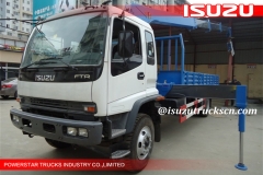 kenya telescopic boom truck mounted 6.3T crane ISUZU chassis