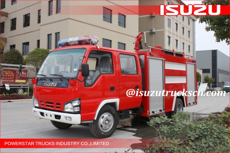 Nigeria 2000L ISUZU Water Fire Trucks Water supplier isuzu fire tender