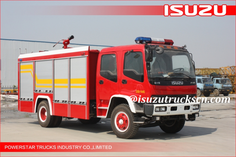 6Wheels Isuzu FVR Water Foam Fire Fighting trucks