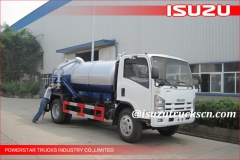 quality 8000Liter ELF 700P Isuzu Septic suction Tanker Trucks supplieers