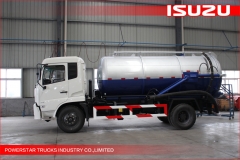 4x2 10000L vacuum truck for sewage or septic sucking and sewer unblocking