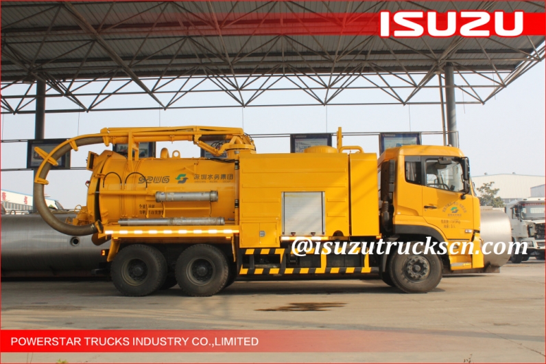 Isuzu Sewer Cleaning Combination Vacuum Jetting Trucks