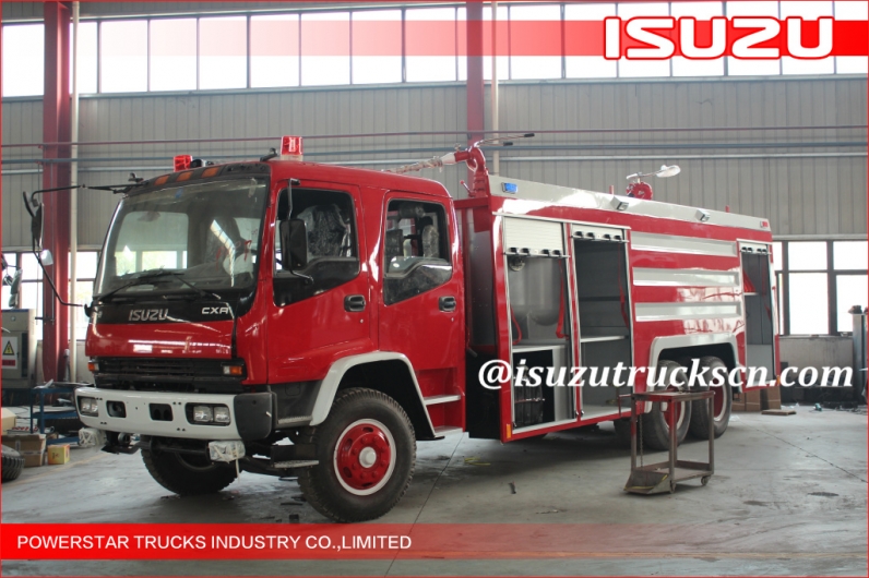 Factory direct sale 6*4 12000L Fire Truck Isuzu water foam Fire Vehicle