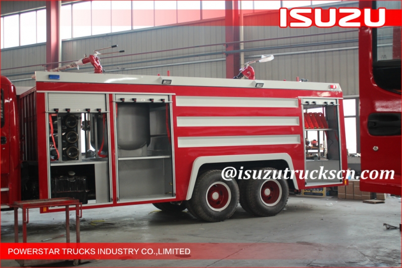 Factory direct sale 6*4 12000L Fire Truck Isuzu water foam Fire Vehicle