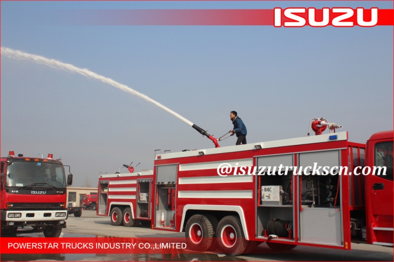 Factory direct sale 6*4 12000L Fire Truck Isuzu water foam Fire Vehicle