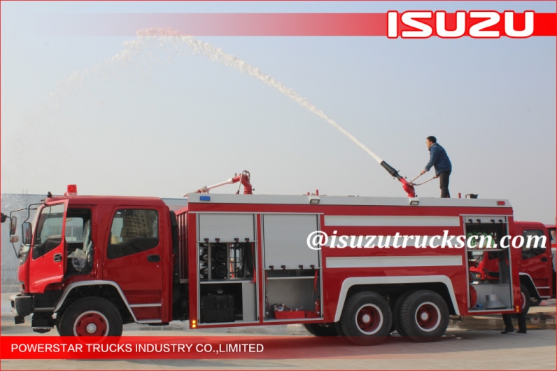 Factory direct sale 6*4 12000L Fire Truck Isuzu water foam Fire Vehicle