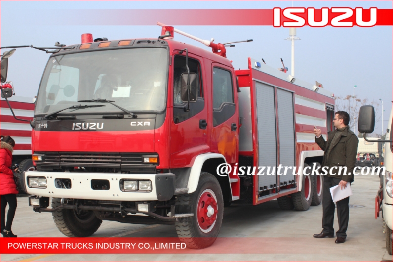 Factory direct sale 6*4 12000L Fire Truck Isuzu water foam Fire Vehicle