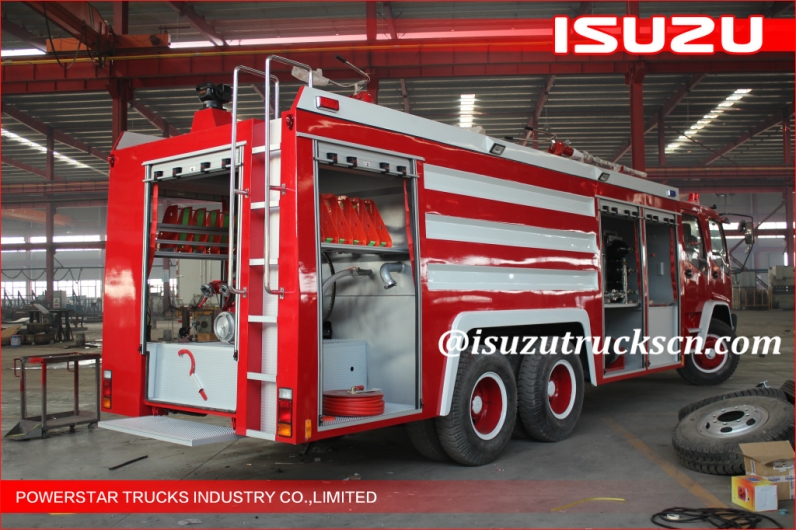 Factory direct sale 6*4 12000L Fire Truck Isuzu water foam Fire Vehicle