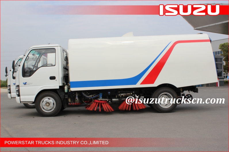 Japanese 5cbm Isuzu Street Sweeping Garbage Truck for sale