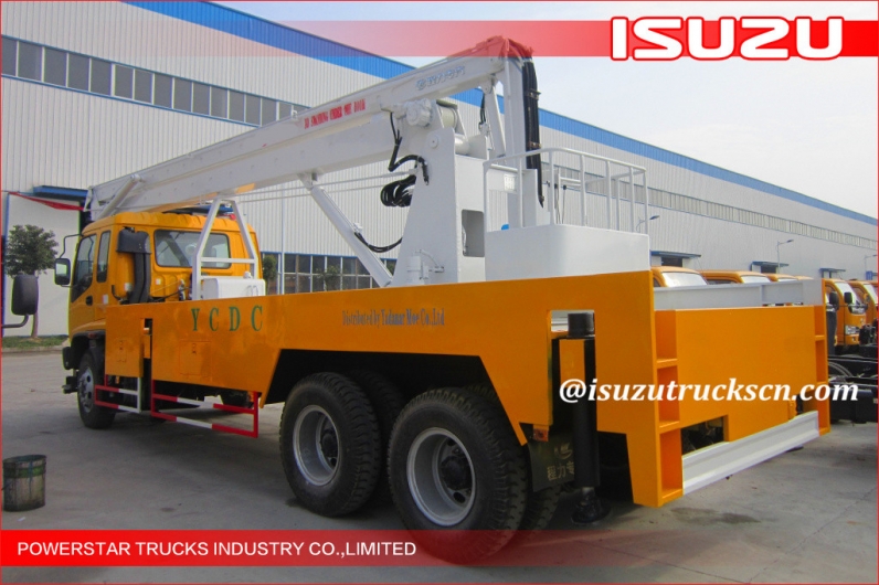 heavy construction machiney ISUZU lifting equipment 22m aerial working platform service truck for sale
