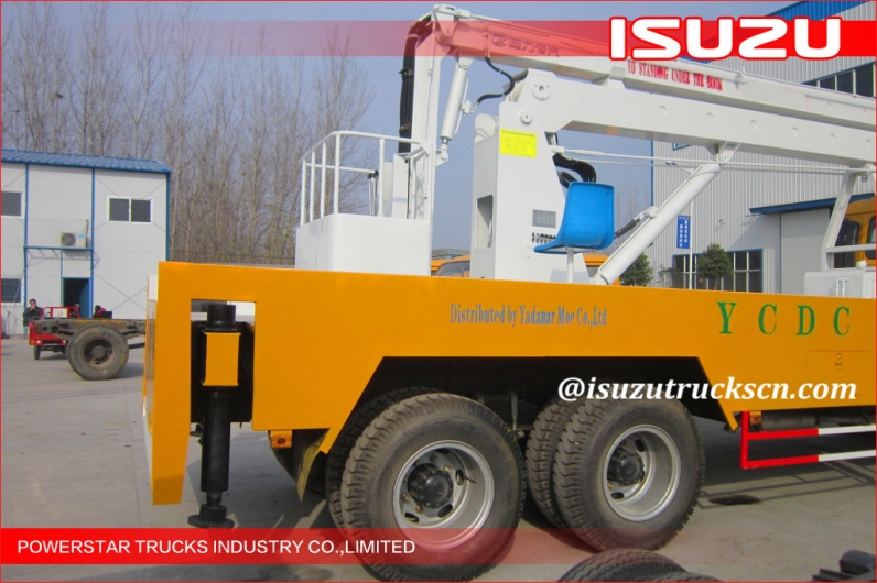 heavy construction machiney ISUZU lifting equipment 22m aerial working platform service truck for sale