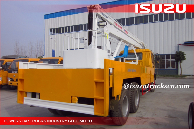 heavy construction machiney ISUZU lifting equipment 22m aerial working platform service truck for sale