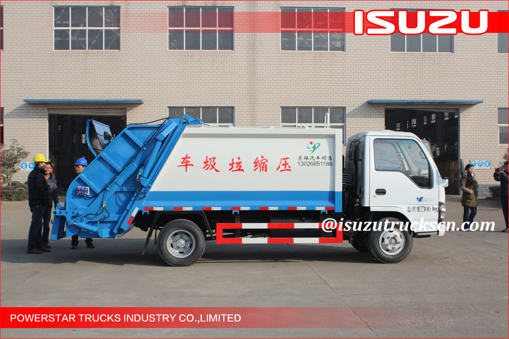 Factory 3cbm-5cbm ISUZU Truck Garbage Compactor Supplier