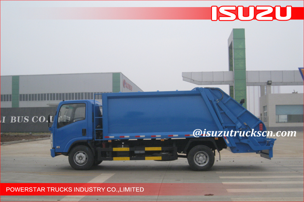 Hydraulic 3tons 5Tons Isuzu Garage Truck for waste transportation