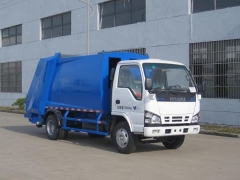 4X2 5cbm ISUZU Compressed Garbage Truck Garbage Compactor Truck