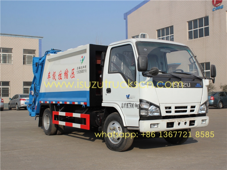 Brand New Africa 3 Ton Isuzu Garbage Truck With Compactor