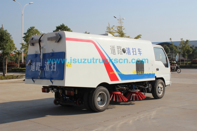 low price of ISUZU NKR 3cbm-5cbm Isuzu Road Sweeping Vehicle