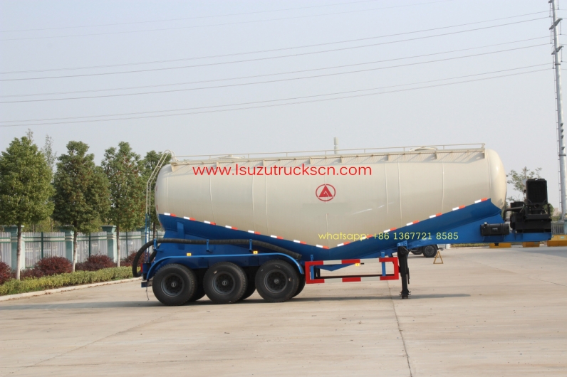 35cbm 3 Axle Dry Bulk Cement Truck Powder Transport Tanker Semi Trailer for sale