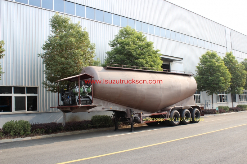 35cbm 3 Axle Dry Bulk Cement Truck Powder Transport Tanker Semi Trailer for sale