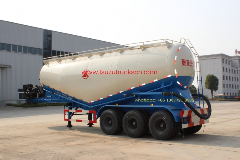 35cbm 3 Axle Dry Bulk Cement Truck Powder Transport Tanker Semi Trailer for sale