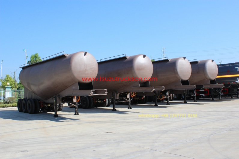 35cbm 3 Axle Dry Bulk Cement Truck Powder Transport Tanker Semi Trailer for sale