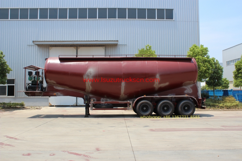 35cbm 3 Axle Dry Bulk Cement Truck Powder Transport Tanker Semi Trailer for sale