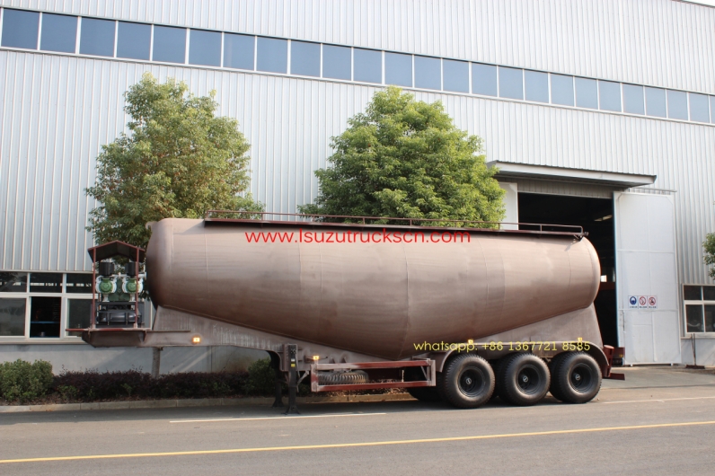 35cbm 3 Axle Dry Bulk Cement Truck Powder Transport Tanker Semi Trailer for sale
