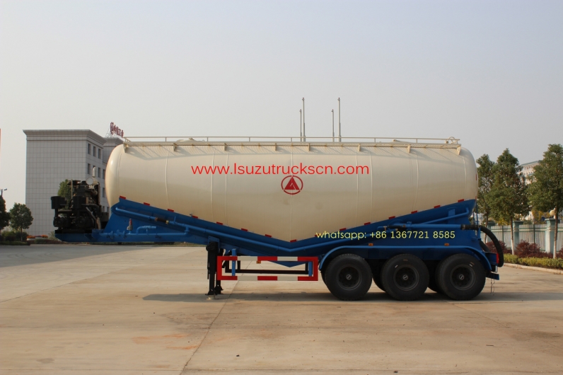 35cbm 3 Axle Dry Bulk Cement Truck Powder Transport Tanker Semi Trailer for sale