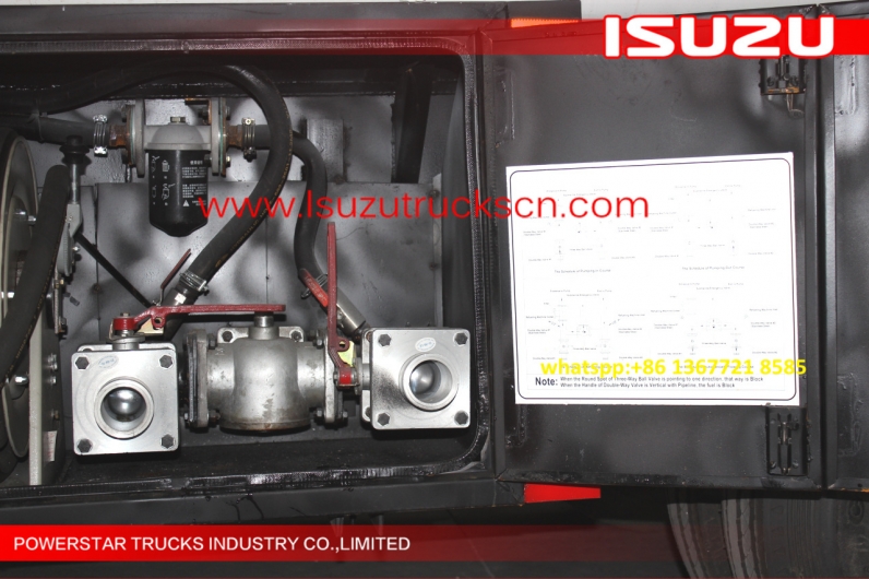 ISUZU 5 Cubic fuel transfer tanks truck
