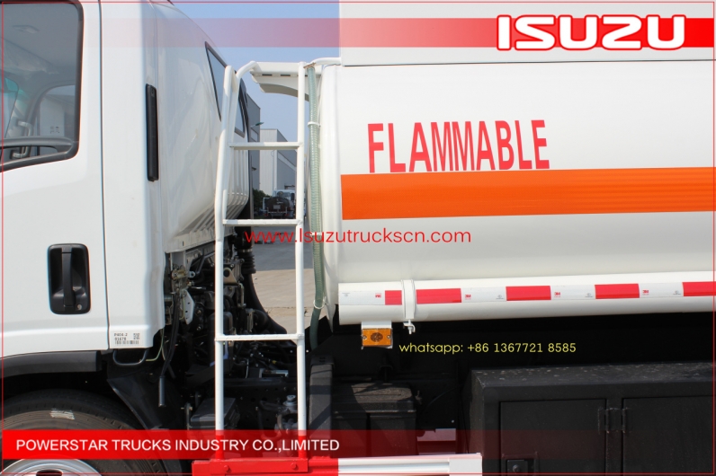 Best price 8,000L Diesel Fuel tank truck NPR ISUZU for sale