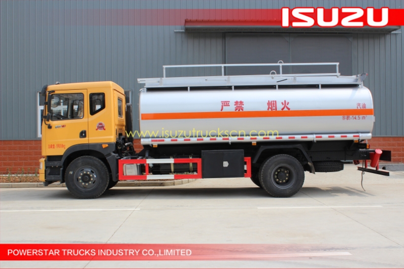 25m3 Isuzu truck Aluminum alloy fuel tanker truck for sale