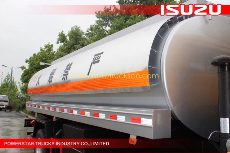 25m3 Isuzu truck Aluminum alloy fuel tanker truck for sale
