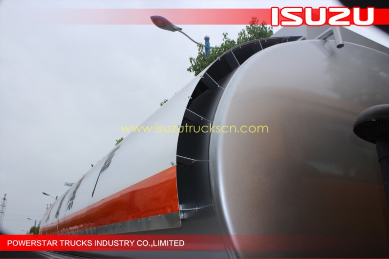 25m3 Isuzu truck Aluminum alloy fuel tanker truck for sale