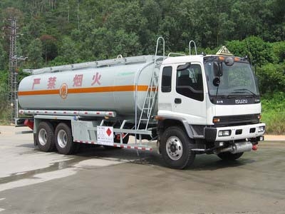 25m3 Isuzu truck Aluminum alloy fuel tanker truck for sale