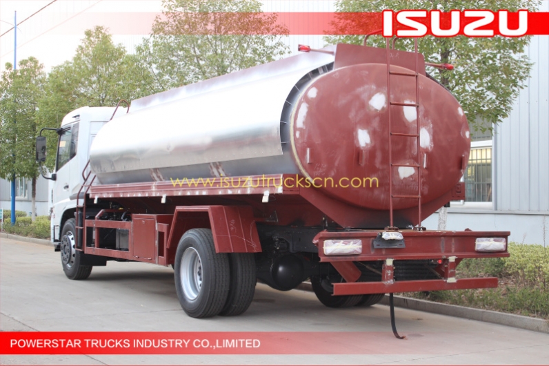 25m3 Isuzu truck Aluminum alloy fuel tanker truck for sale